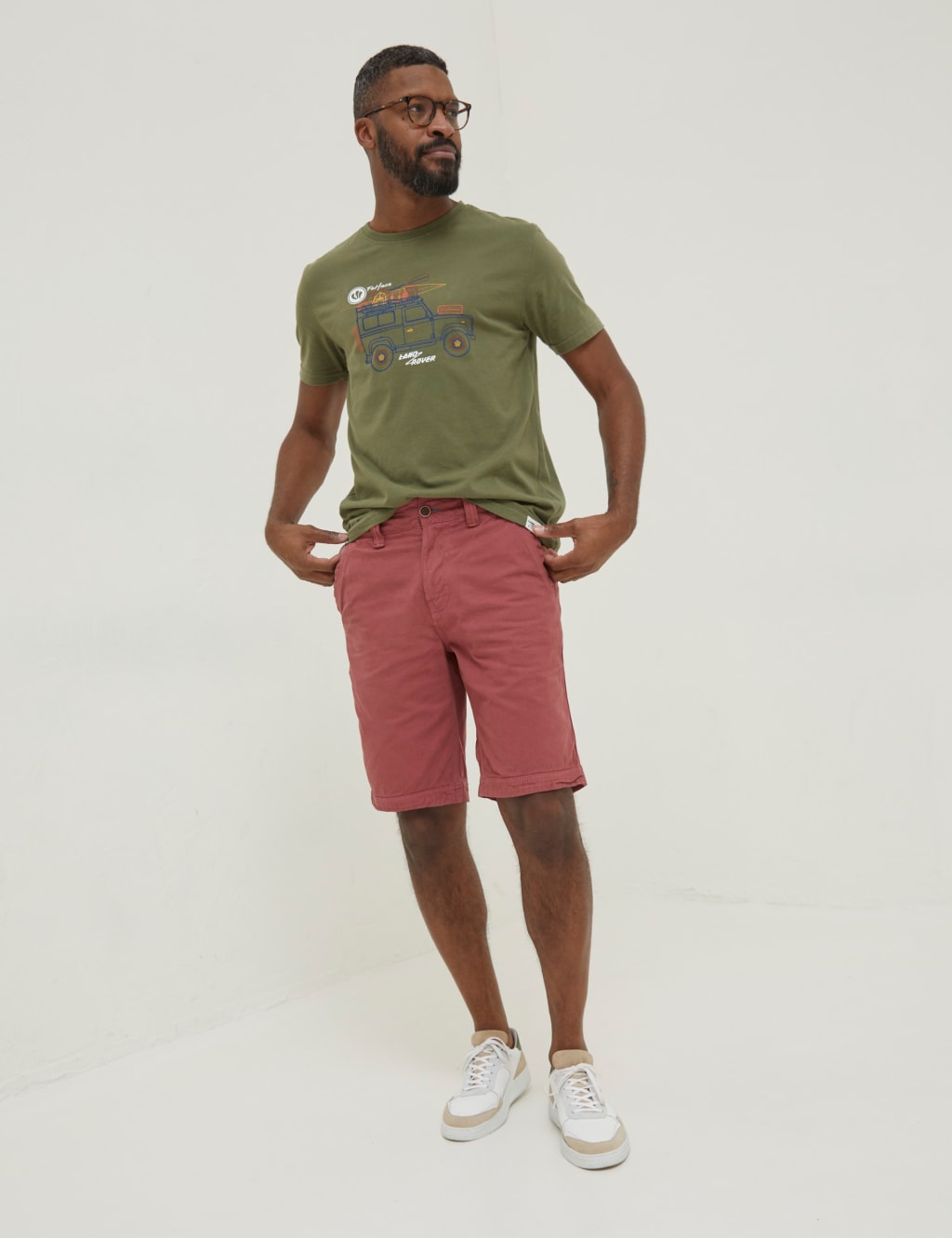 Pure Cotton Flat Front Shorts image 1