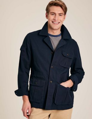 Joules Men's Pure Cotton Harrington Jacket - M - Navy, Navy,Khaki