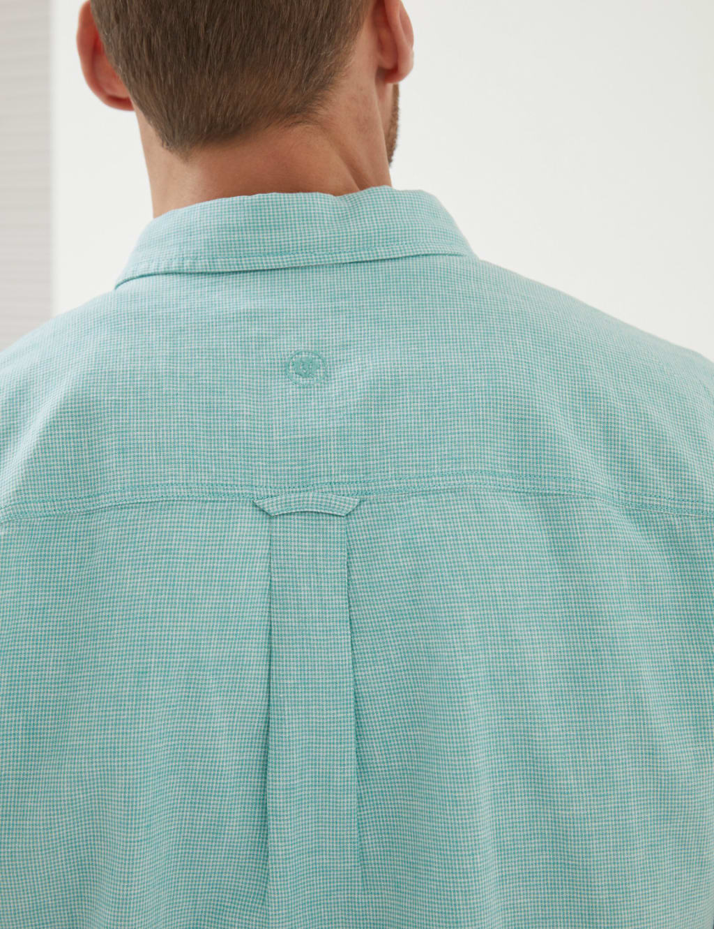 Linen Blend Check Shirt image 4
