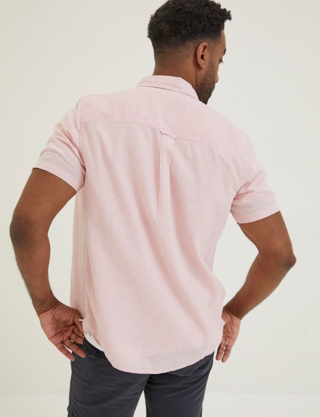 Linen Blend Striped Shirt image 3