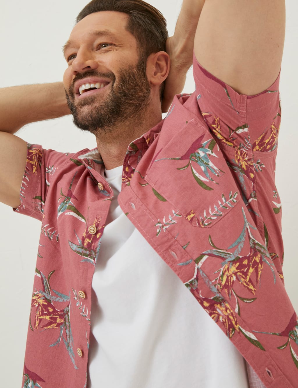Pure Cotton Floral Shirt image 4