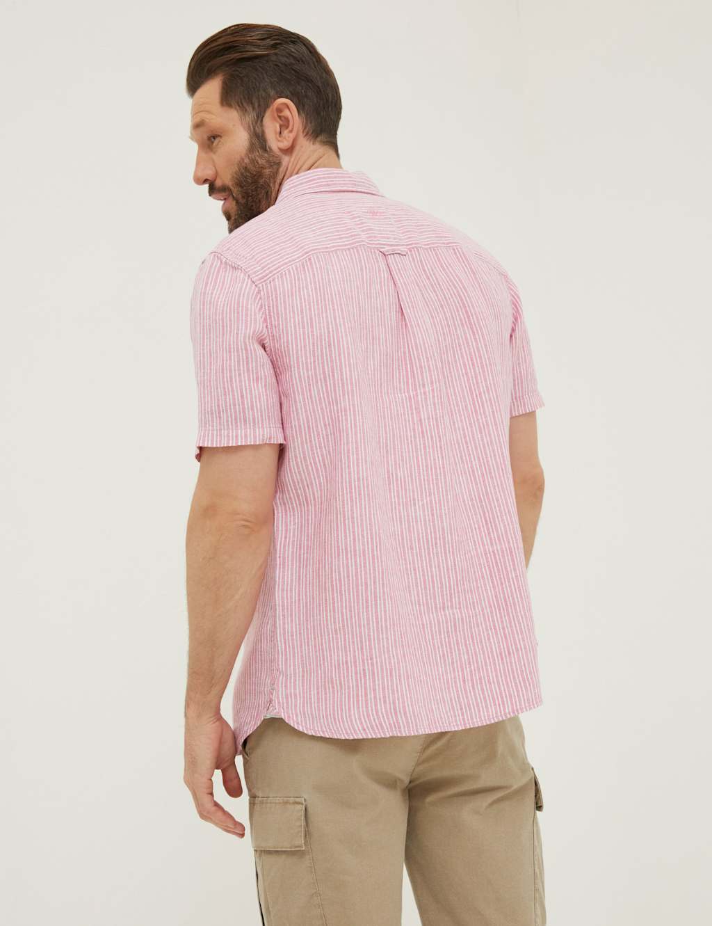 Pure Linen Striped Shirt image 3