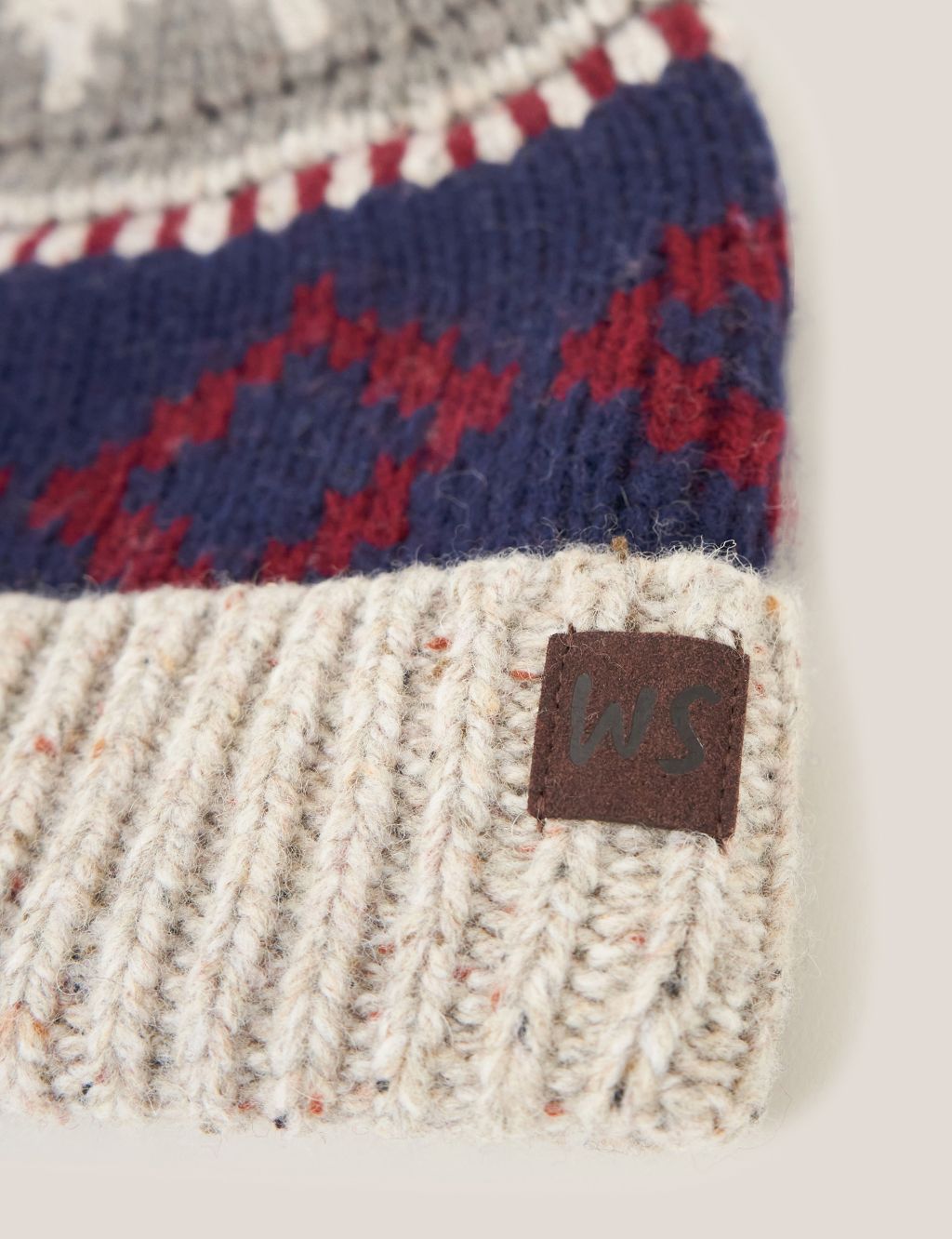 Wool Rich Fair Isle Knitted Beanie Hat image 3