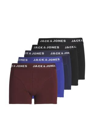5pk Cotton Rich Trunks (8-16 Yrs)