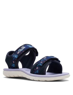 Kids' Floral Riptape Sandals (7 Small - 2½ Large)