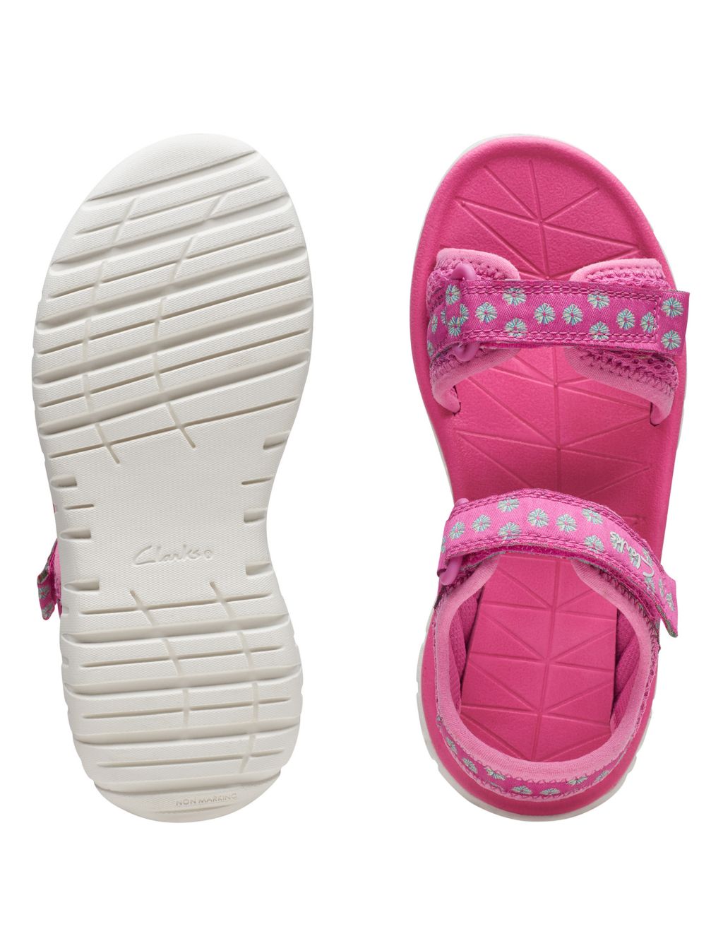 Kids' Floral Riptape Sandals(7 Small - 12½ Small) image 4