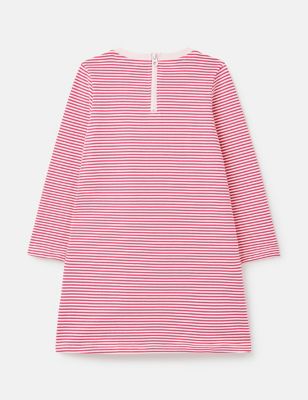M&S Joules Girls Pure Cotton Striped Pony Dress (2-8 Yrs)
