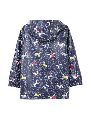 M&S Joules Girls Fleece Lined Raincoat (2-7 Yrs)