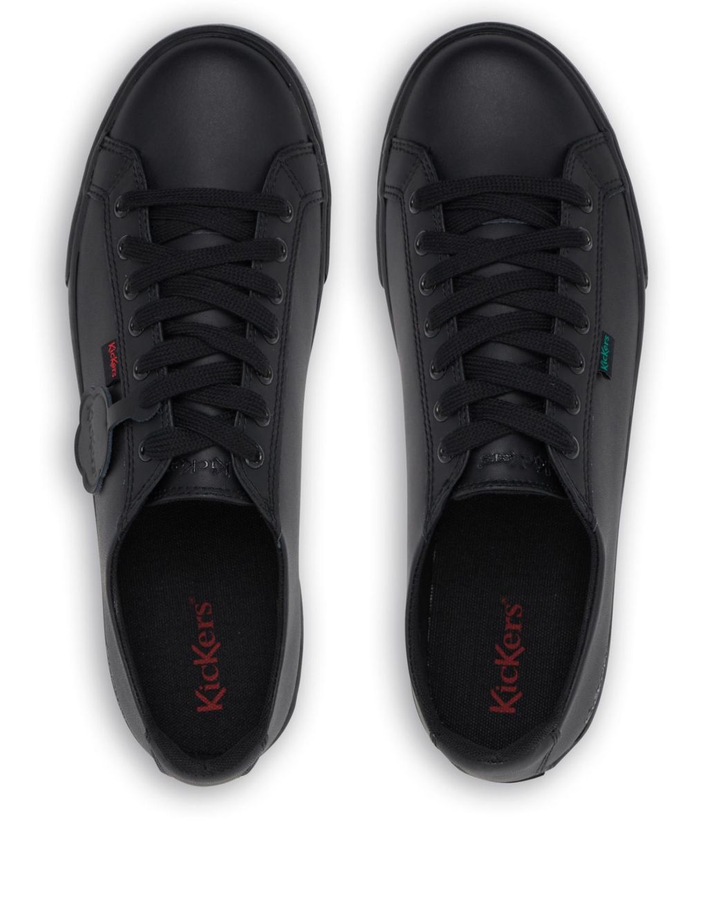 Leather Lace Up Trainers image 4