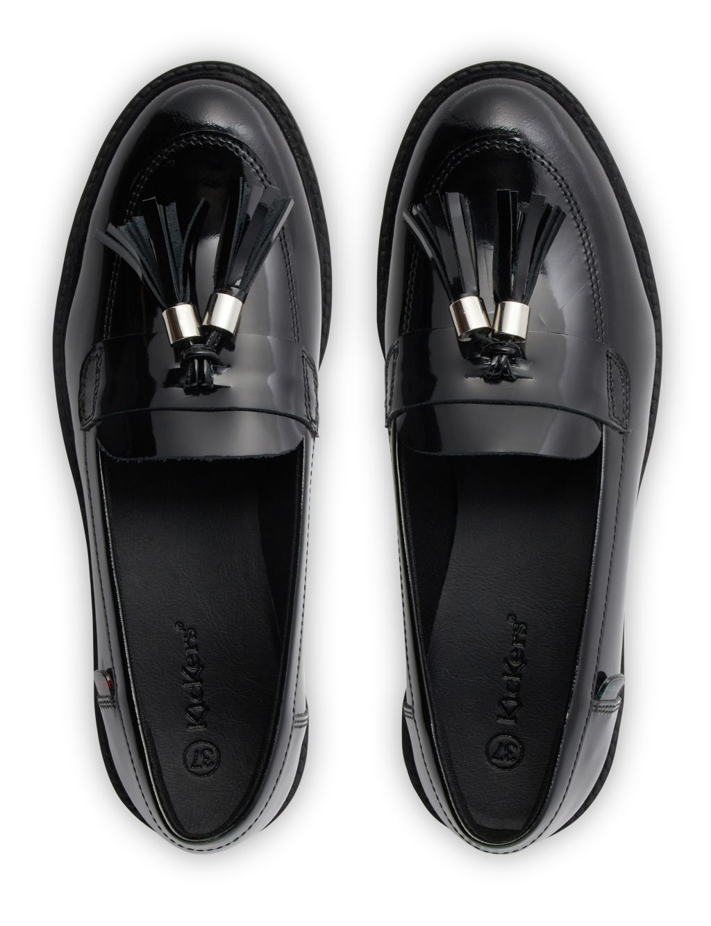 Leather Patent Tassel Loafers image 4