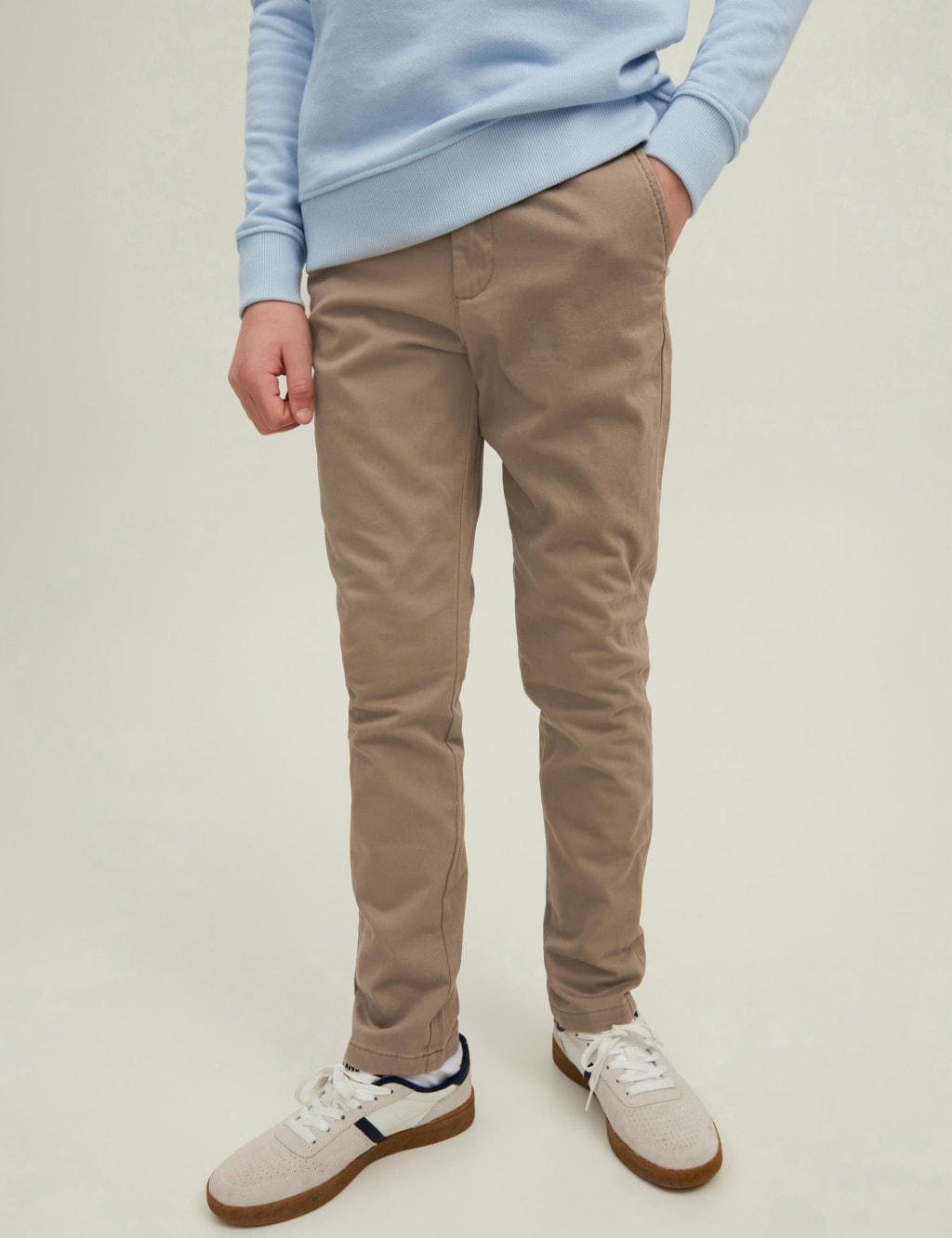 Slim Cotton Rich Chinos (8-16 Yrs) image 1