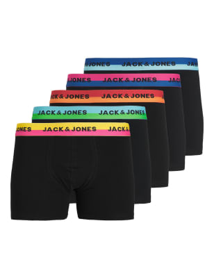 5pk Cotton Rich Trunks (8-16 Yrs)