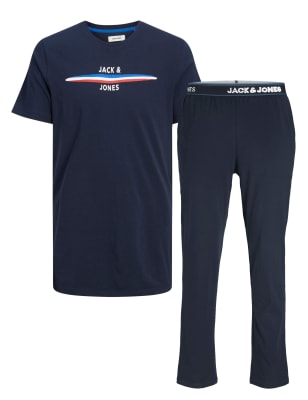 Pure Cotton Logo Print Pyjamas (8-16 Yrs)