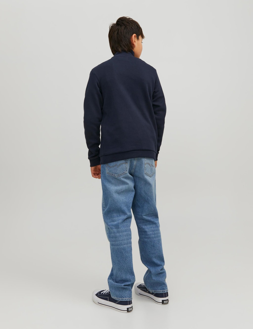 Cotton Rich Logo Half Zip Sweatshirt (8-16 Yrs) image 4