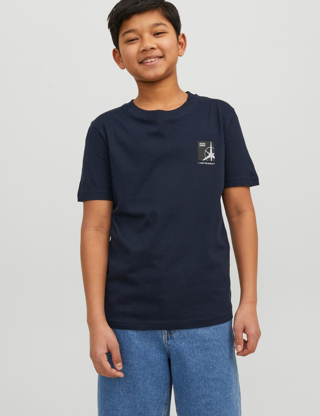 Pure Cotton Logo Graphic T-Shirt (8-16 Yrs) image 1