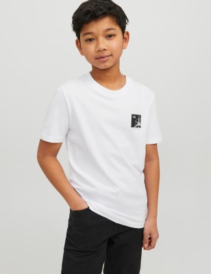 Pure Cotton Logo Graphic T-Shirt (8-16 Yrs)