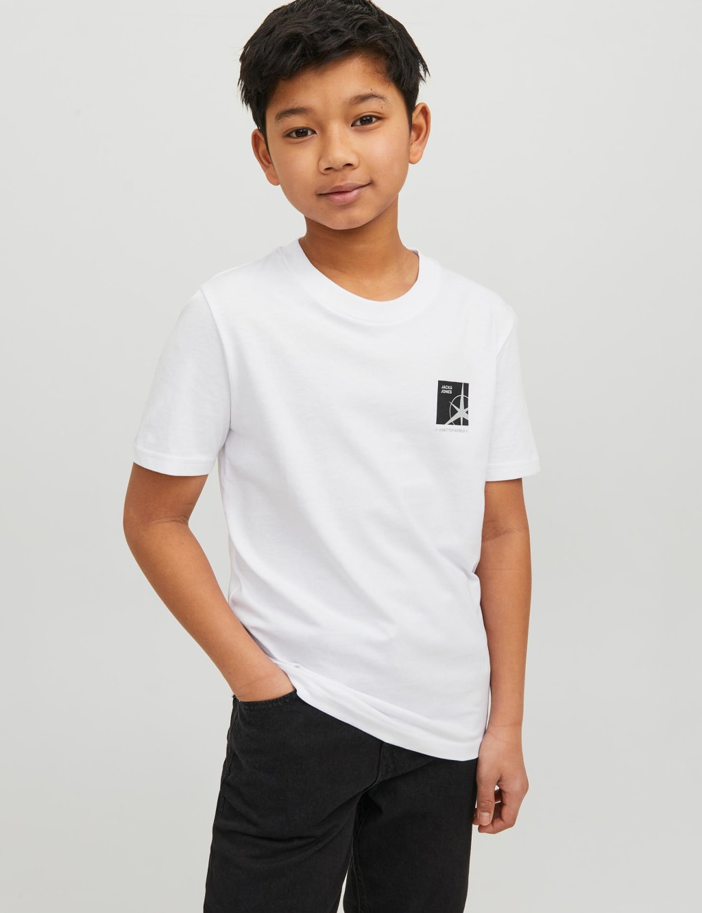 Pure Cotton Logo Graphic T-Shirt (8-16 Yrs) image 1