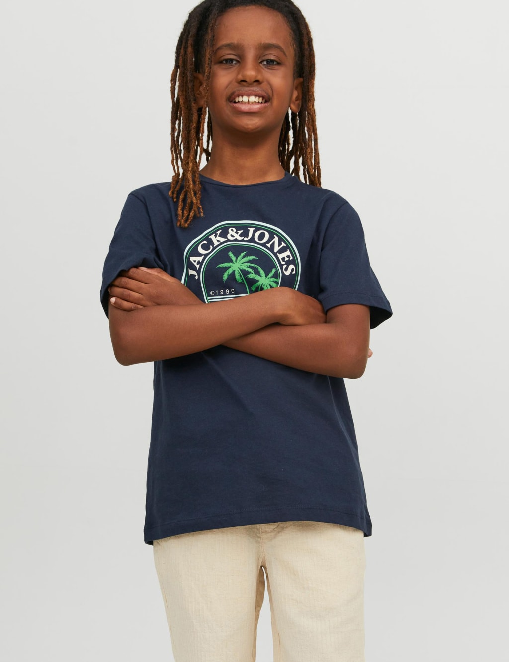 Pure Cotton Logo Graphic T-Shirt (8-16 Yrs) image 1