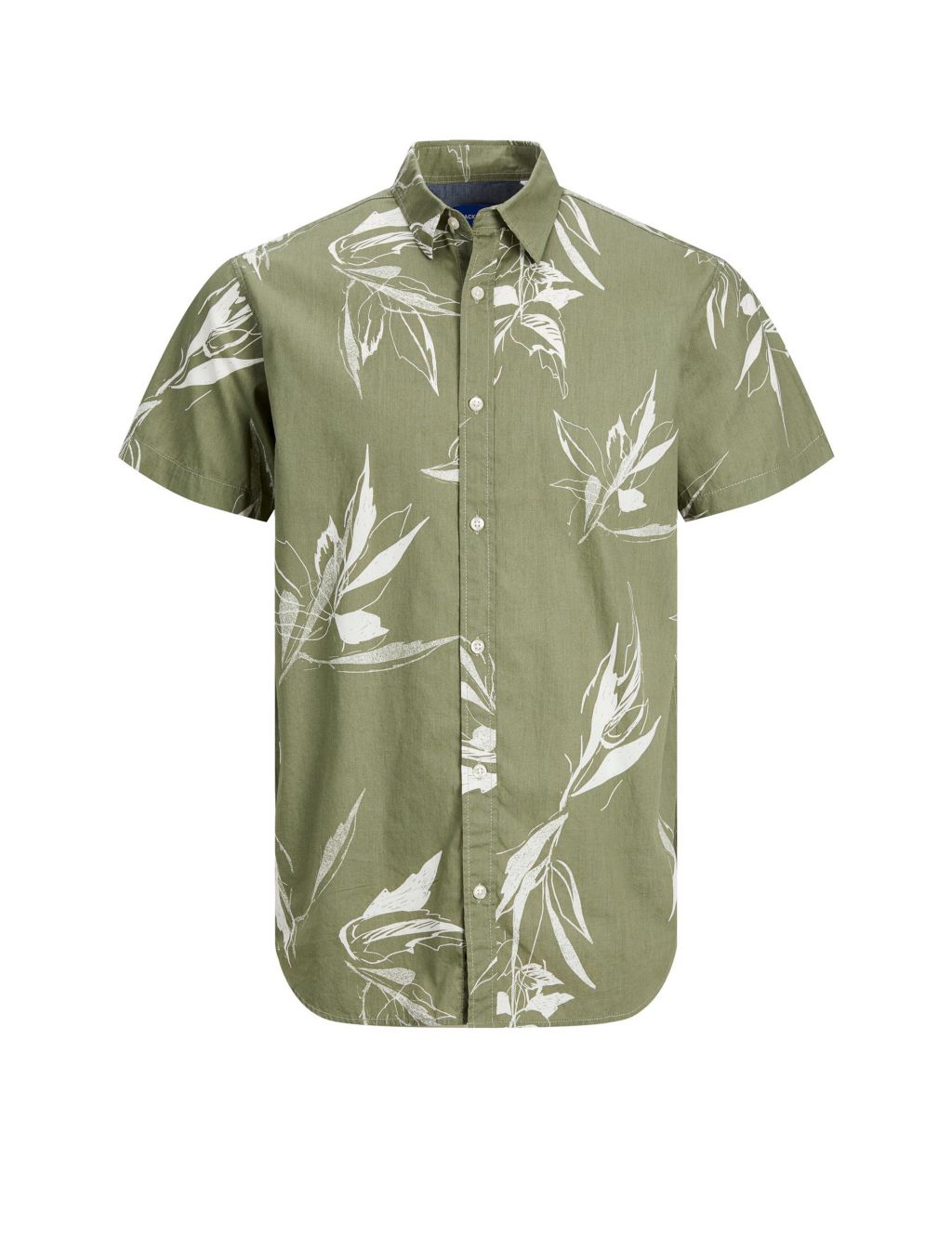 Pure Cotton Leaf Print Shirt (8-16 Yrs) image 1