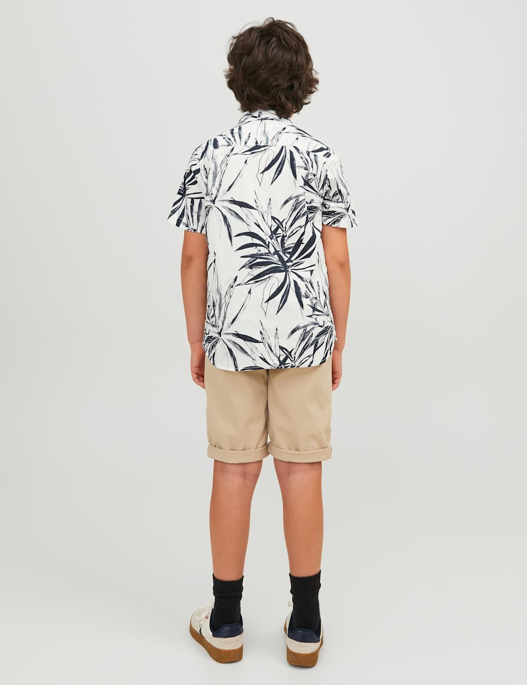 Pure Cotton Leaf Print Shirt (8-16 Yrs) image 4