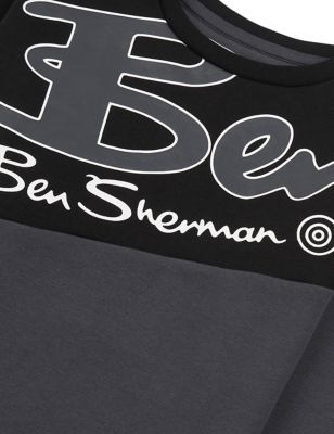 M&S The Original Ben Sherman Boys Cotton Rich Colour Block Sweatshirt (7-15 Yrs)