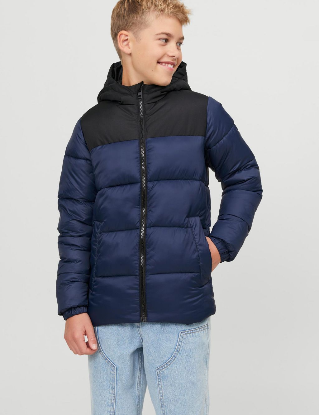 Hooded Quilted Jacket (8-16 Yrs) image 1