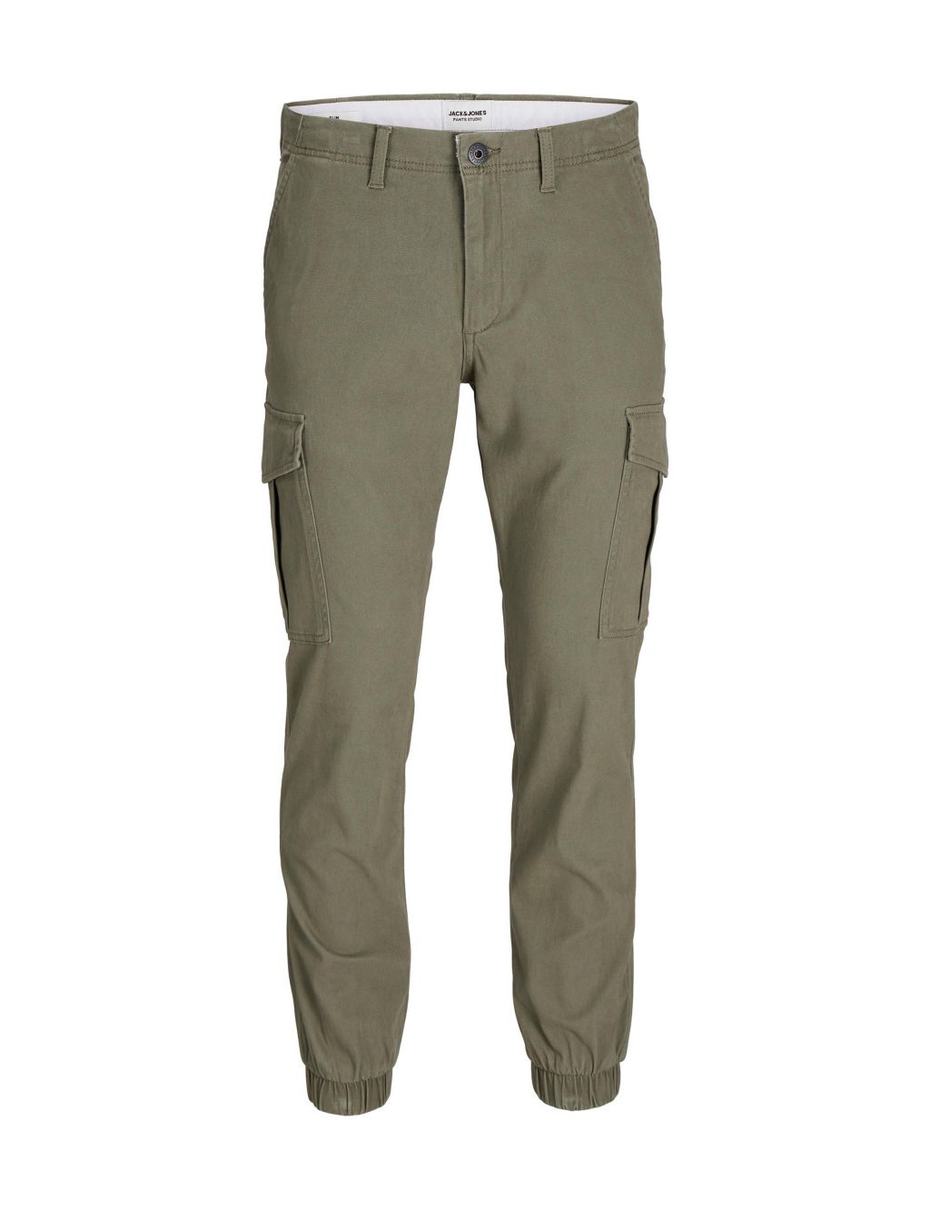 Slim Cotton Rich Cargo Trousers (8-16 Yrs) image 1