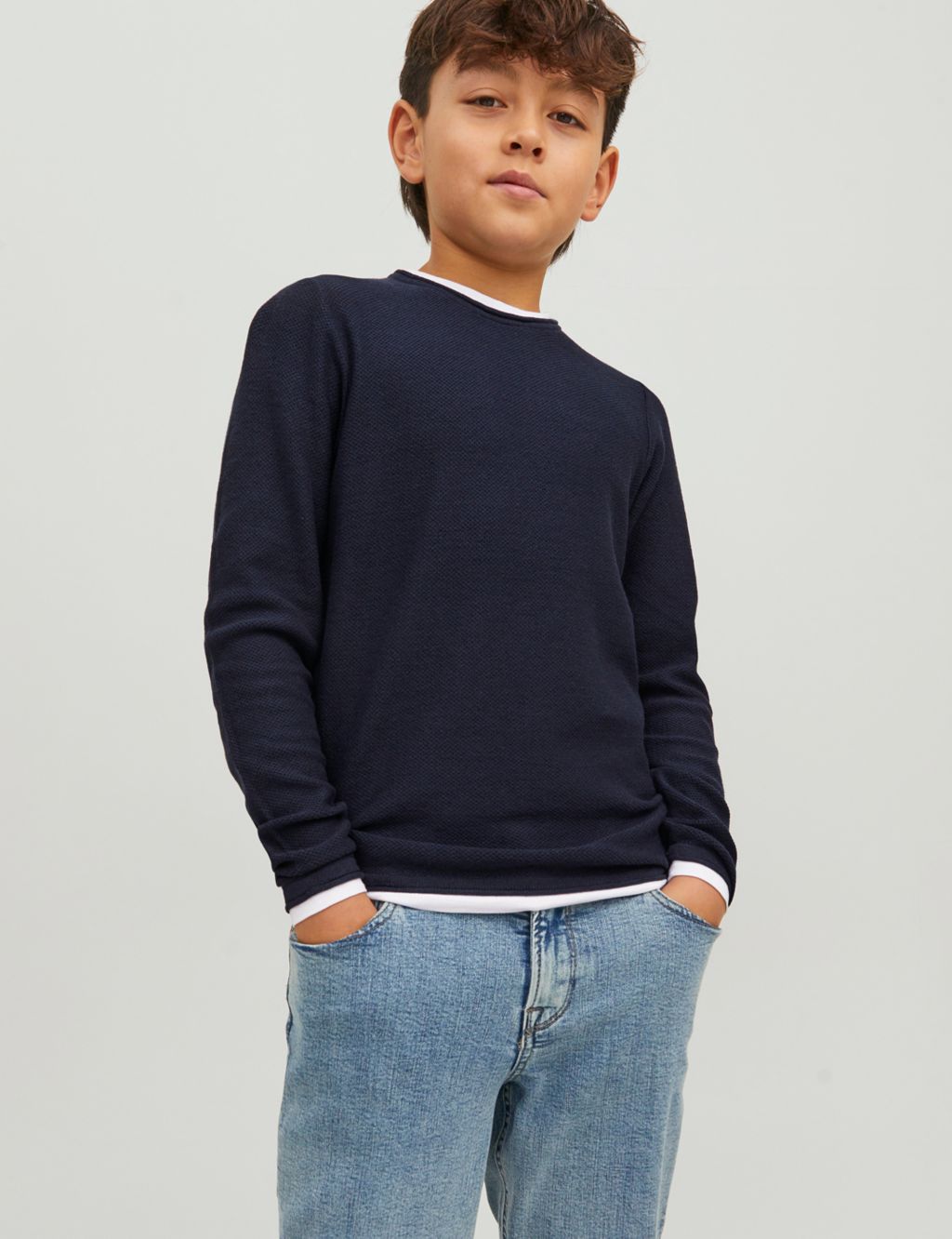 Pure Cotton Knitted Jumper (8-16 Yrs) image 3