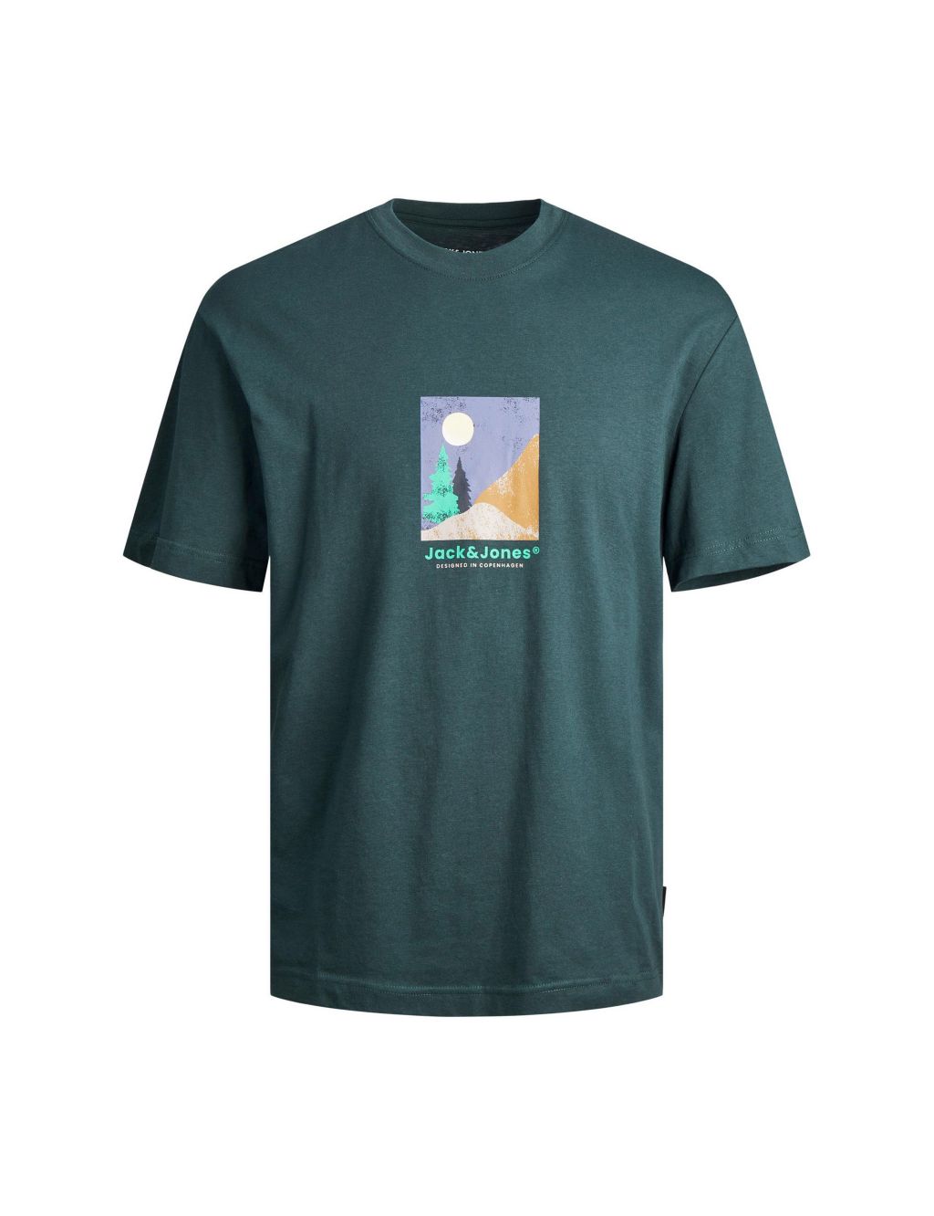 Pure Cotton Mountain Print T-Shirt (8-16 Yrs) image 2