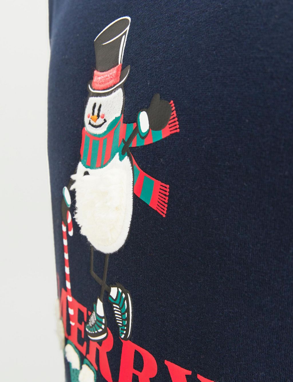 Cotton Rich Christmas Slogan Sweatshirt (8-16 Yrs) image 7