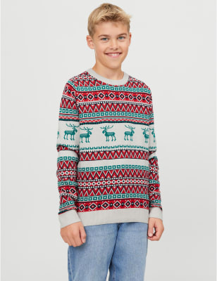 Children's christmas clearance jumpers m&s