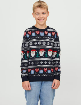 Navy christmas jumpers hotsell