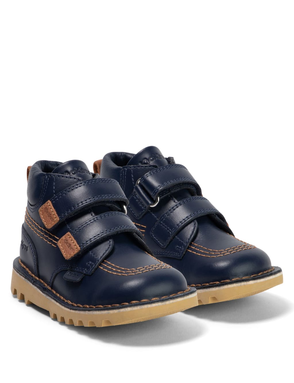 Kids' Leather Riptape Ankle Boots (7 Small - 12 Small) image 2