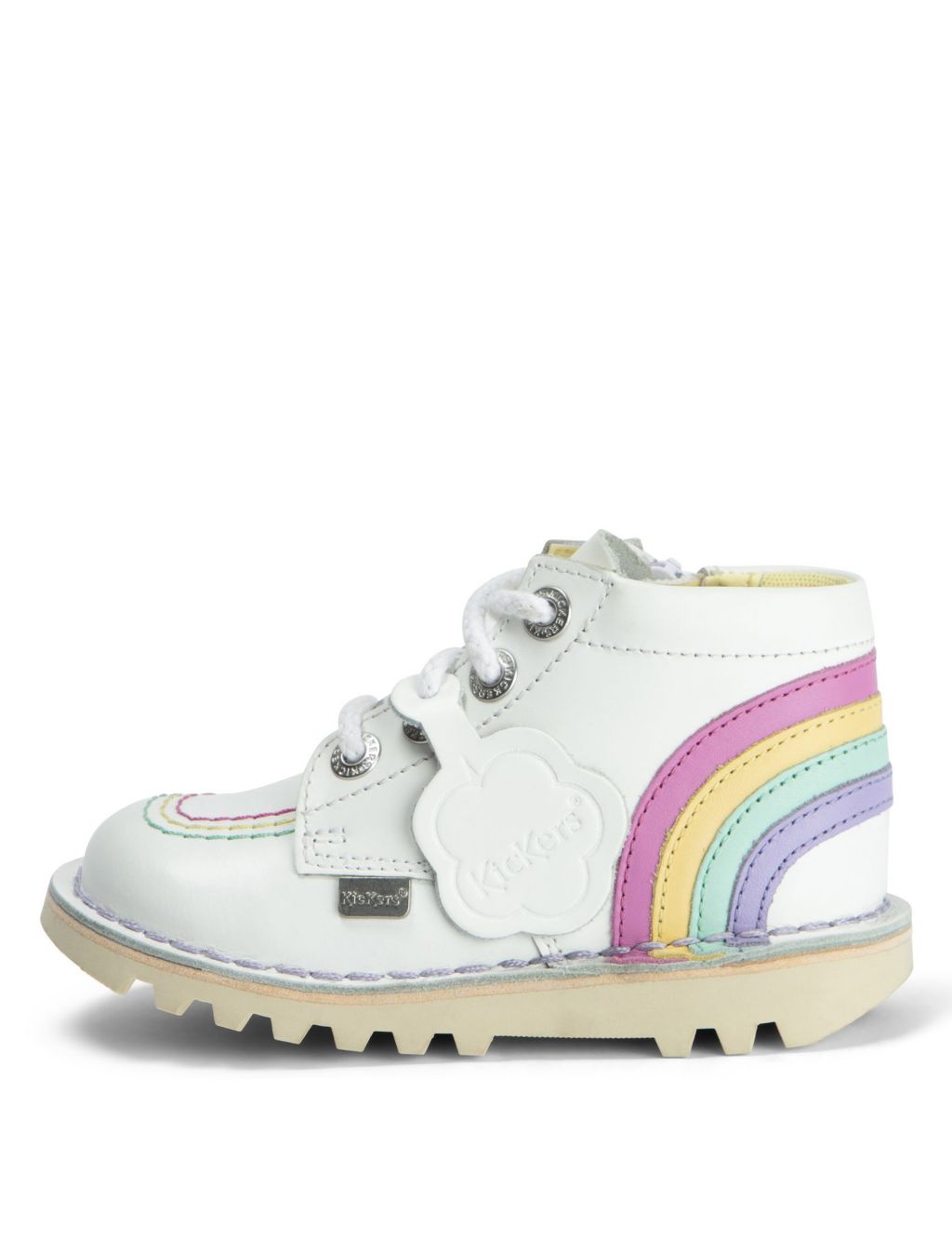 Kids' Leather Rainbow Ankle Boots (7 Small - 12 Small) image 1