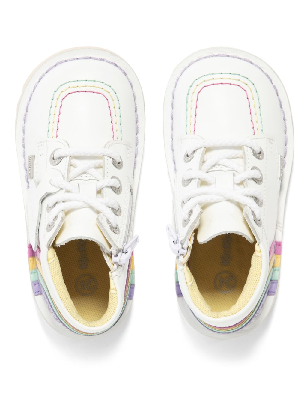 Kids' Leather Rainbow Ankle Boots (7 Small - 12 Small) image 4