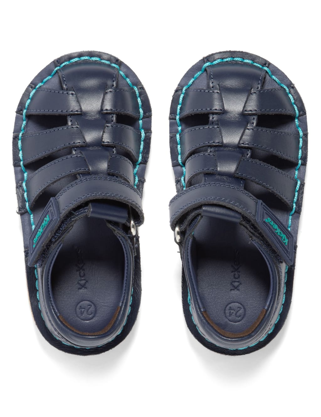 Kids' Leather Riptape Sandals (7 Small-12 Small) image 3