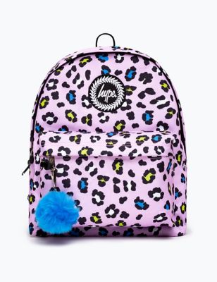 Hype Kids Leopard Print Backpack - Lilac, Lilac