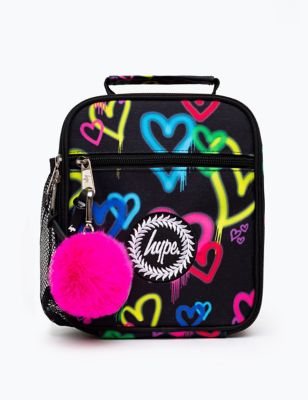 Hype Kid's Graffiti Heart Lunch Box - Black, Black