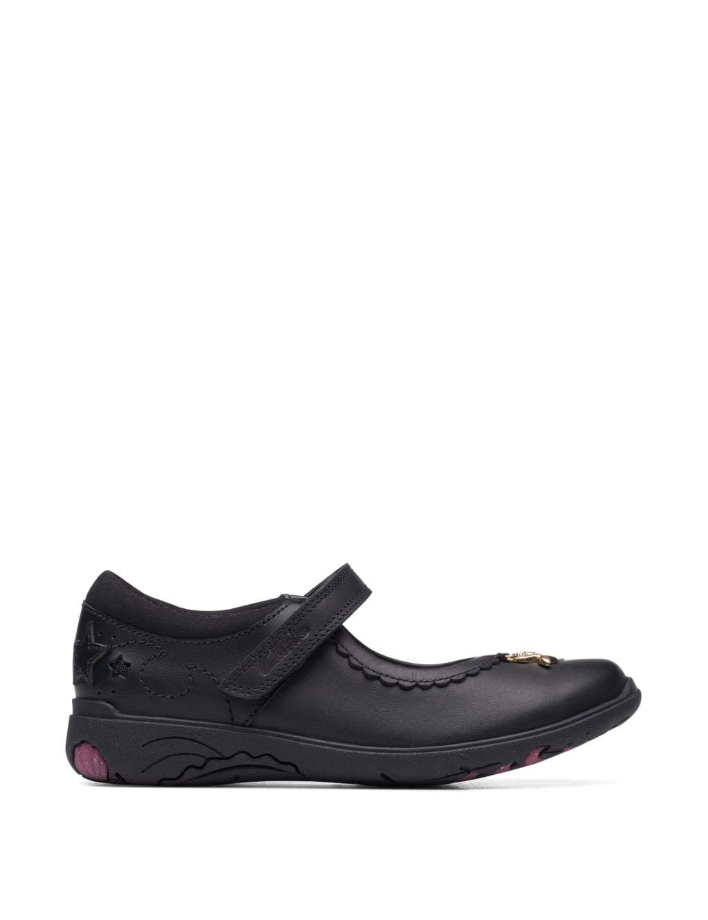 Kids' Leather Riptape Mary Jane Shoes (7 Small - 2½ Large) image 1
