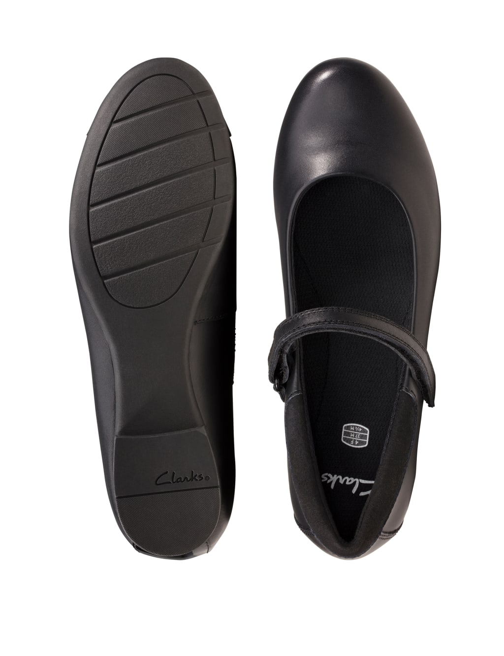 Kids' Leather Riptape Mary Jane School Shoes (3 Small - 5½ Small) image 5