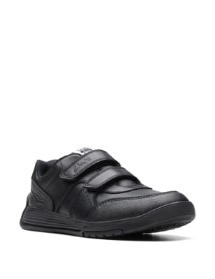 Kids' Leather Riptape Trainers (8 Small - 2½ Large)