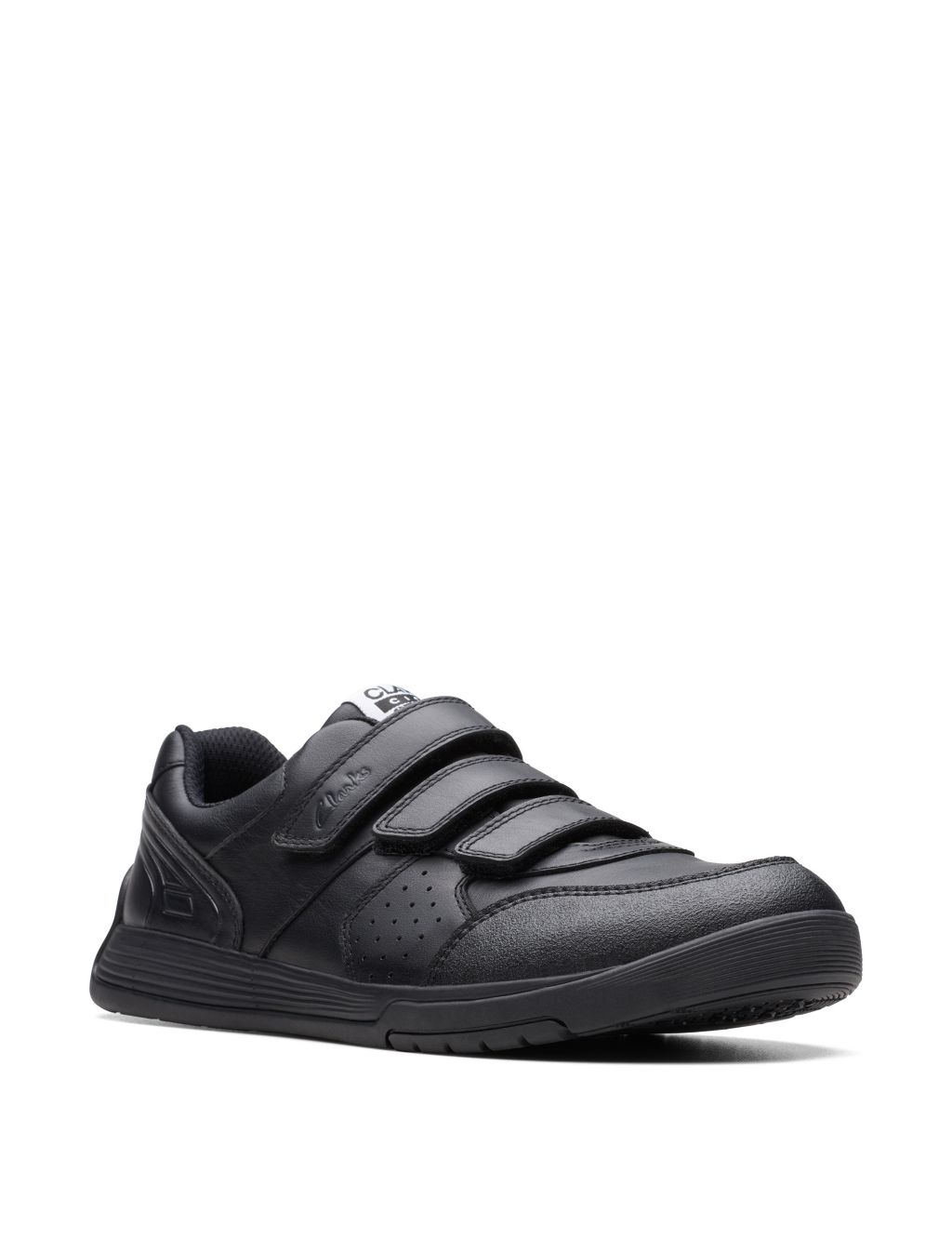 Kids' Leather Riptape Trainers (3 Small - 8 Small) image 2