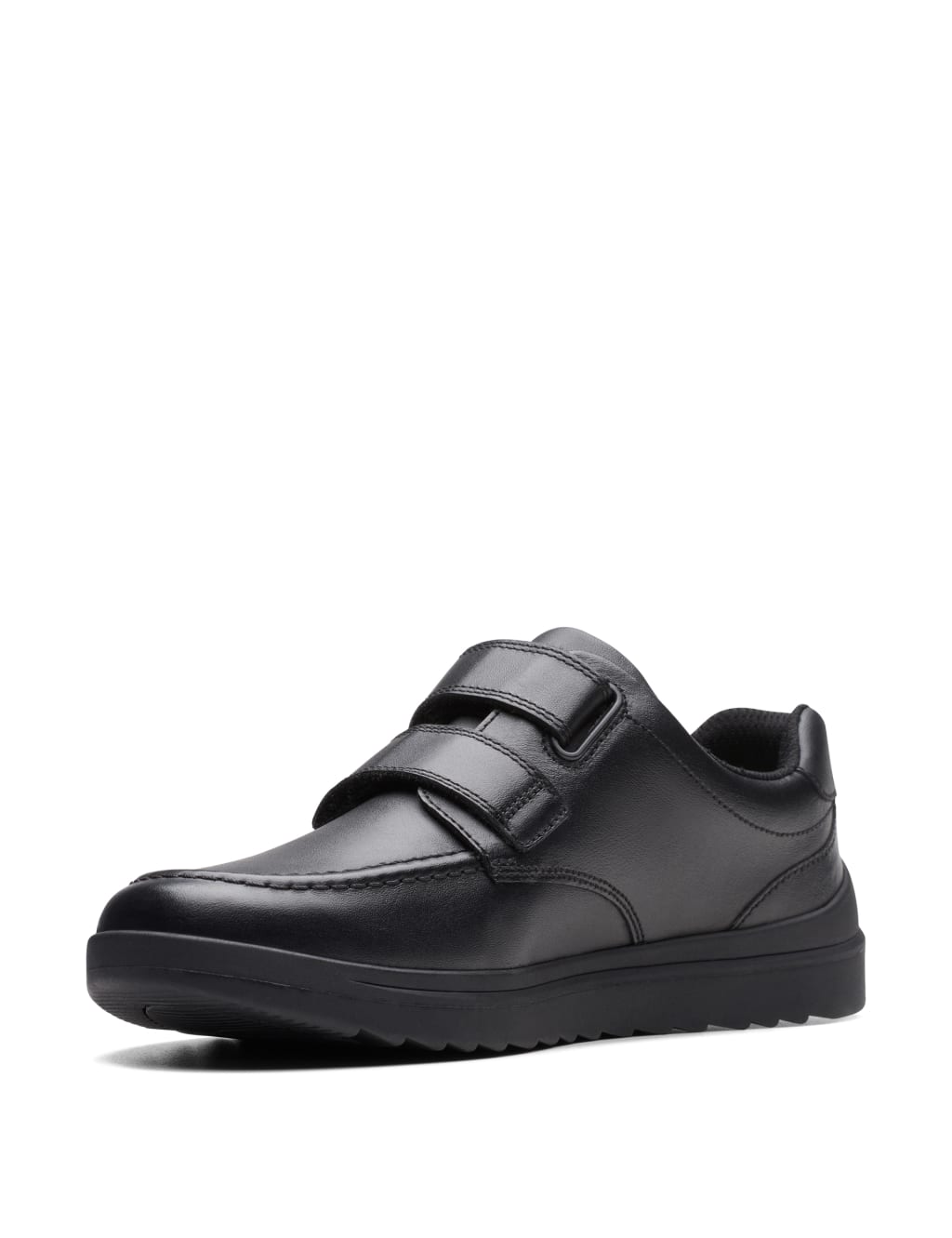 Kids' Leather Riptape School Shoes (3 Small - 8 Small) image 3