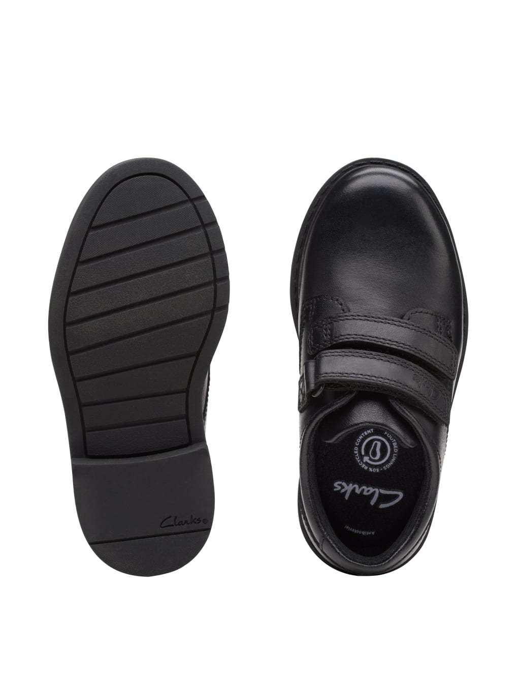Kids' Leather Riptape School Shoes (8 Small - 12½ Small) image 5