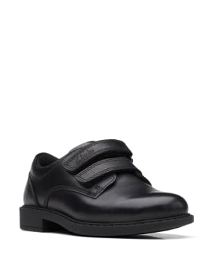 Kids' Leather Riptape School Shoes (8 Small - 12½ Small)