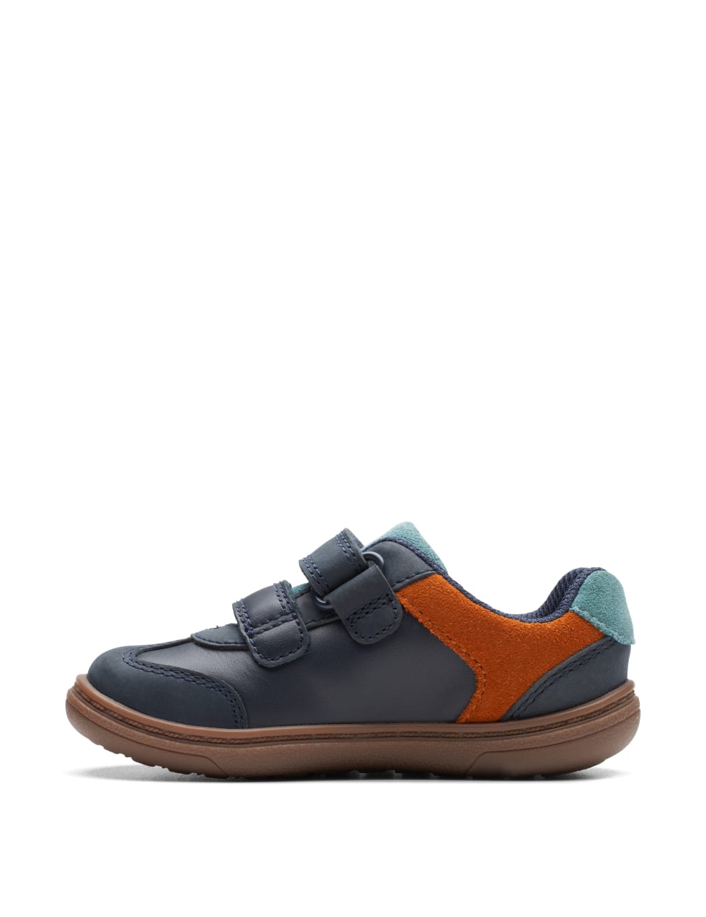 Kids' Leather Riptape Striped Trainers (3 Small - 6½ Small) image 6