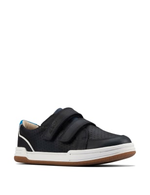 Kids' Leather Riptape Trainers (10 Small - 2½ Large)