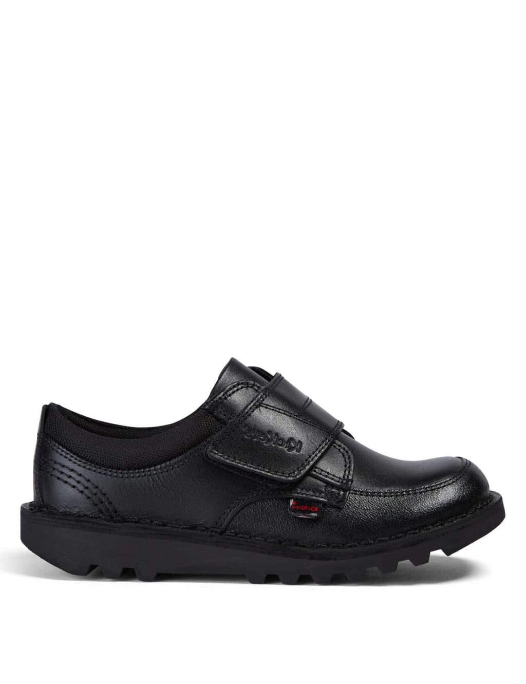 Kids' Leather Riptape School Shoes image 1