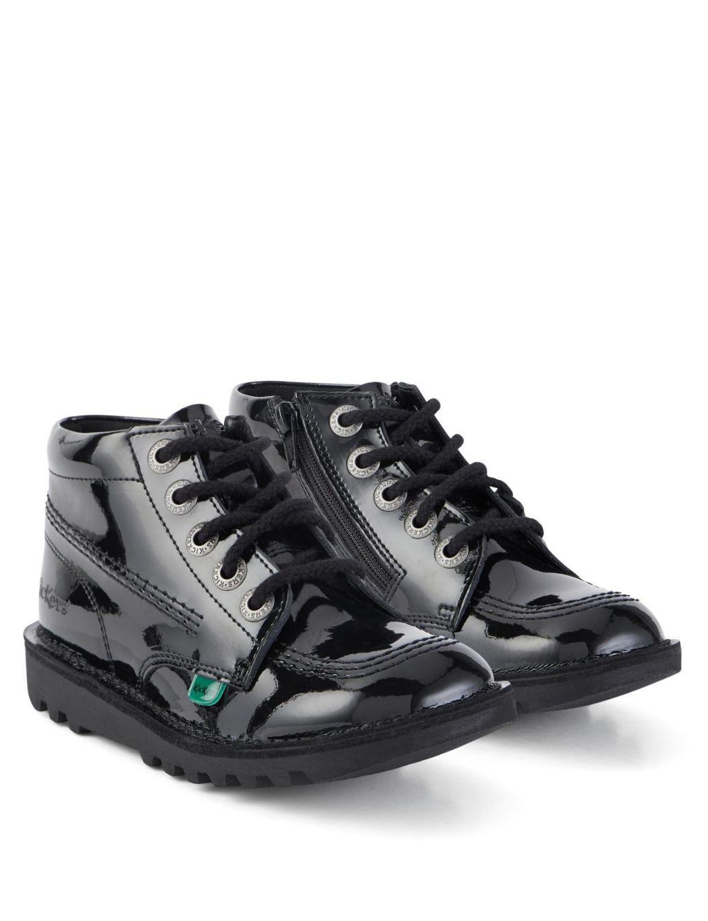 Kids' Patent High Top School Shoes image 2