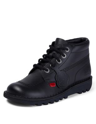 Kids' Leather High Top School Shoes (